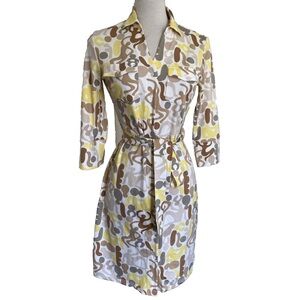 J. McLaughlin Bryn belted long sleeve shirtdress